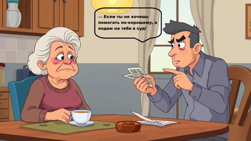 Сложные семейные отношения: как мать противостоит требованиям сына о половине пенсии