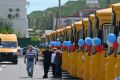 Районы Алтайского края получили 40 новых школьных автобусов