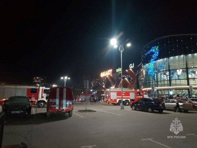 В ТРЦ "Galaxy" произошло возгорание в вентиляции