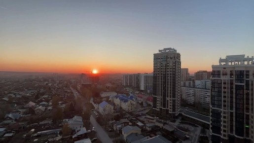 Такой закат сегодня вечером