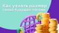 Как узнать размер будущей пенсии