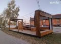 Парклет и новое освещение установили на улице Льва Толстого в Барнауле