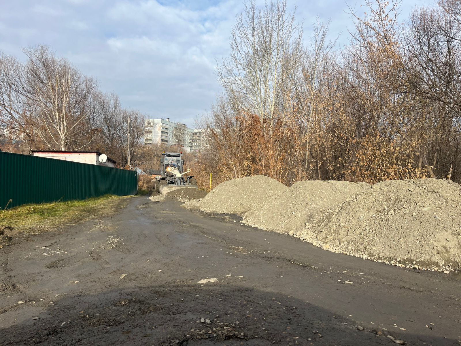 Дорожные работы перед зимним сезоном Дорожные работы перед зимним сезоном