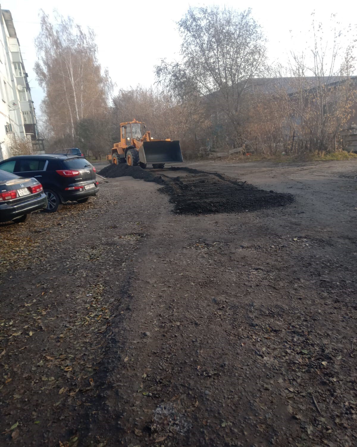 Дорожные работы перед зимним сезоном Дорожные работы перед зимним сезоном