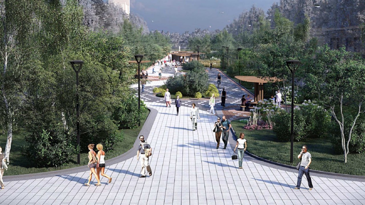 Зеленая зона в поселке Южный (в границах улиц Чайковского и Куйбышева) победила в голосовании по нацпроекту "Инфраструктура для жизни", итоги которого подвели в июне 2025 года