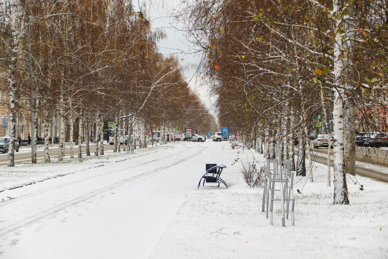 Сегодня в Барнаул пришла зима
