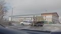 В посёлке Нефтебаза в Бийске произошло ДТП с участием легковой машины и грузового автомобиля
