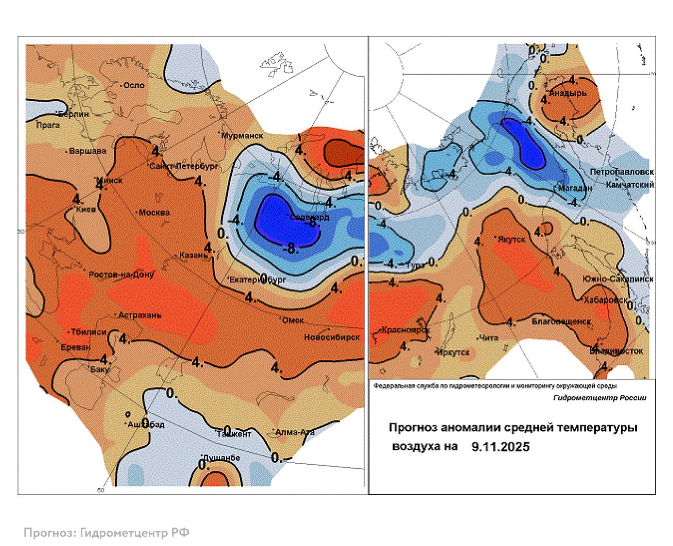 Потепление до +8 градусов принесет на Алтай серия североатлантических циклонов