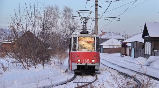 Схема движения трамваев по маршруту № 6 в Бийске изменится в связи с ремонтом участка пути