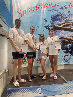 Серебро в соревнованиях по плаванию на Спартакиаде госслужащих!