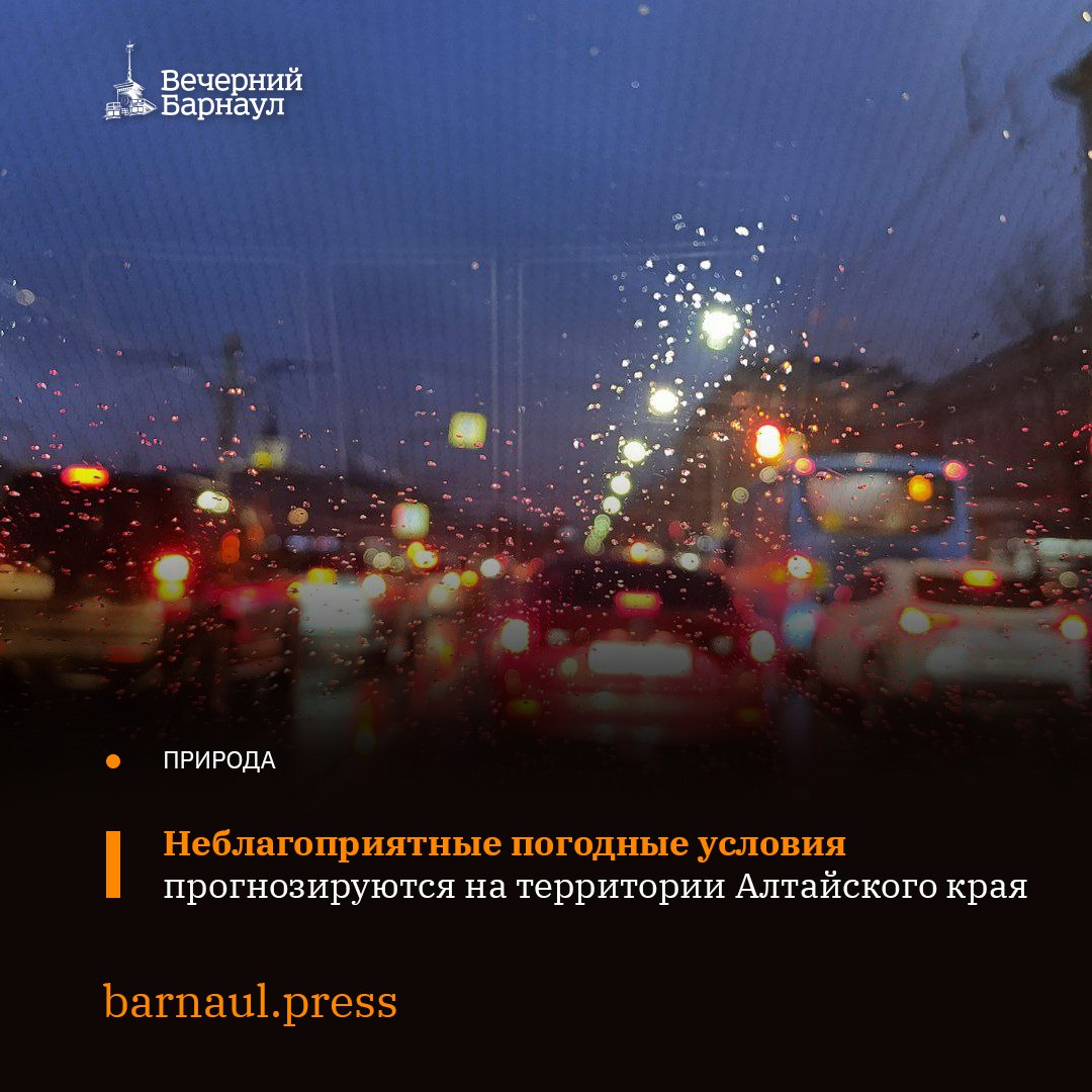 Мокрый снег с дождём, гололёдные явления, метели и порывы ветра до 18–23 метров в секунду прогнозируются на территории Алтайского края в период с 11 по 13 ноября