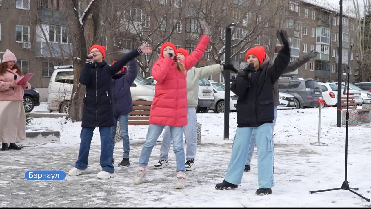 В Ленинском районе Барнаула открыли новый сквер