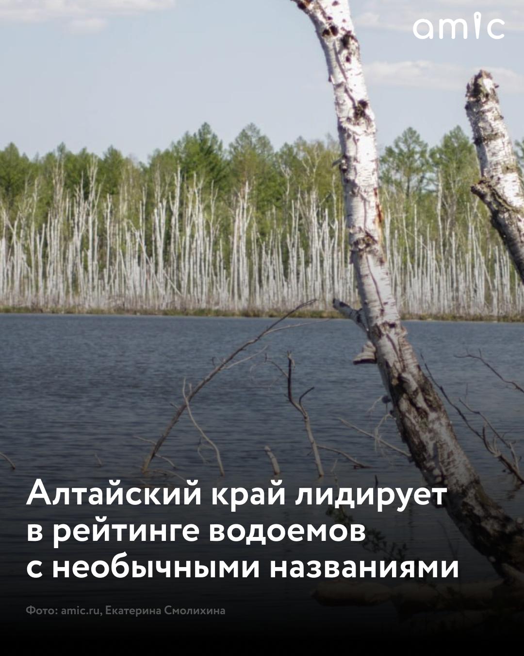 Озёра и болота Алтайского края вошли в рейтинг водоемов России с самыми необычными названиями