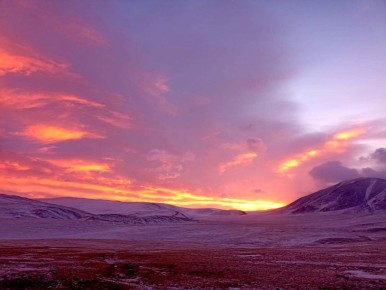 Ноябрь в горных степях хребта Сайлюгем