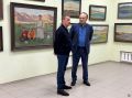 Вячеслав Франк встретился с представителем алтайской династии художников Анатолием Щетининым