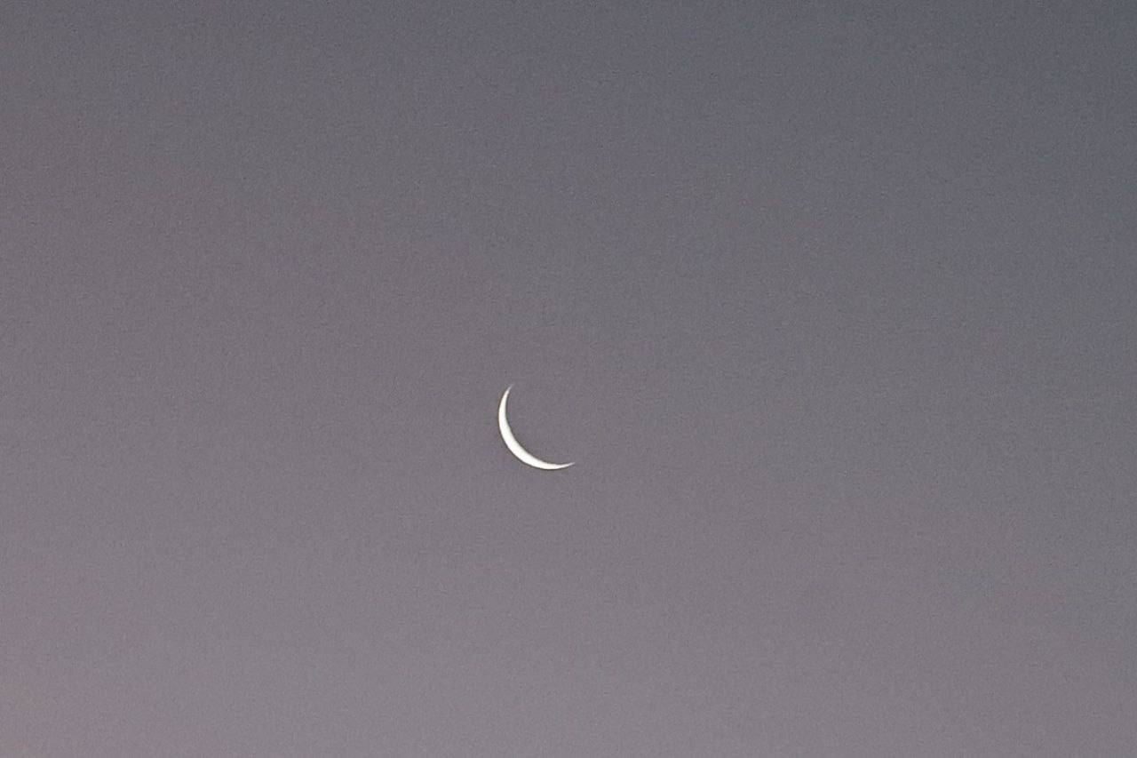 Изящный месяц над Барнаулом утром 17 ноября Изящный месяц над Барнаулом утром 17 ноября