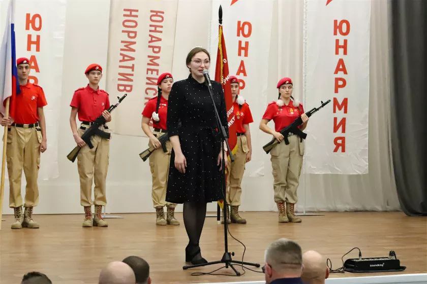 Первые соревнования юнармейцев прошли в Бийске Первые соревнования юнармейцев прошли в Бийске