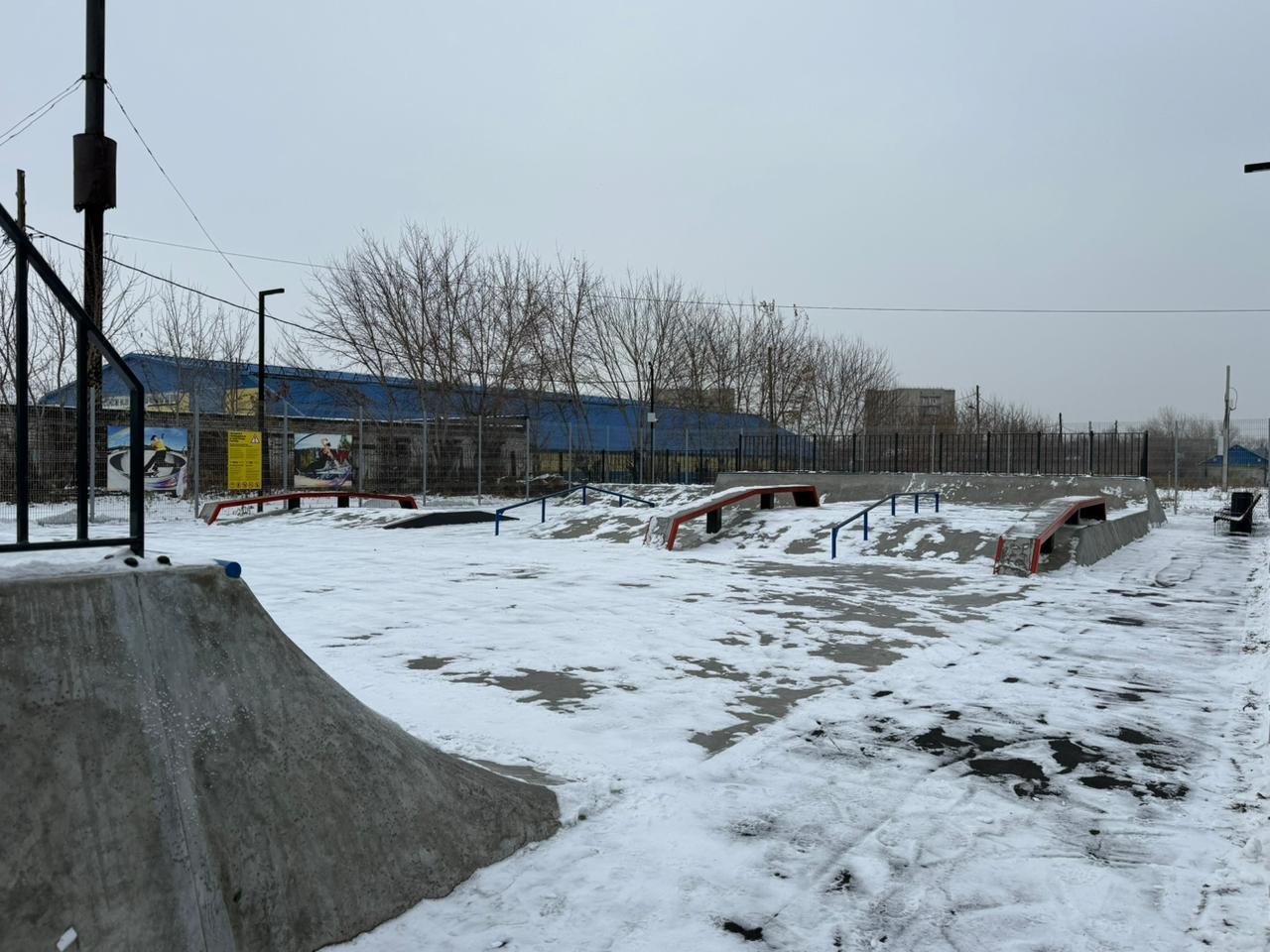 Скейт-парк закрыт на зимний сезон