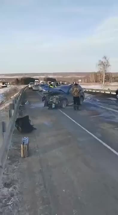 Машины всмятку. Жесткое ДТП произошло на трассе Бийск — Барнаул