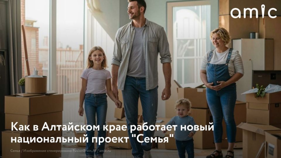 В Алтайском крае с января 2025 года началась реализация национального проекта "Семья", который продолжает работу нацпроекта "Демография"