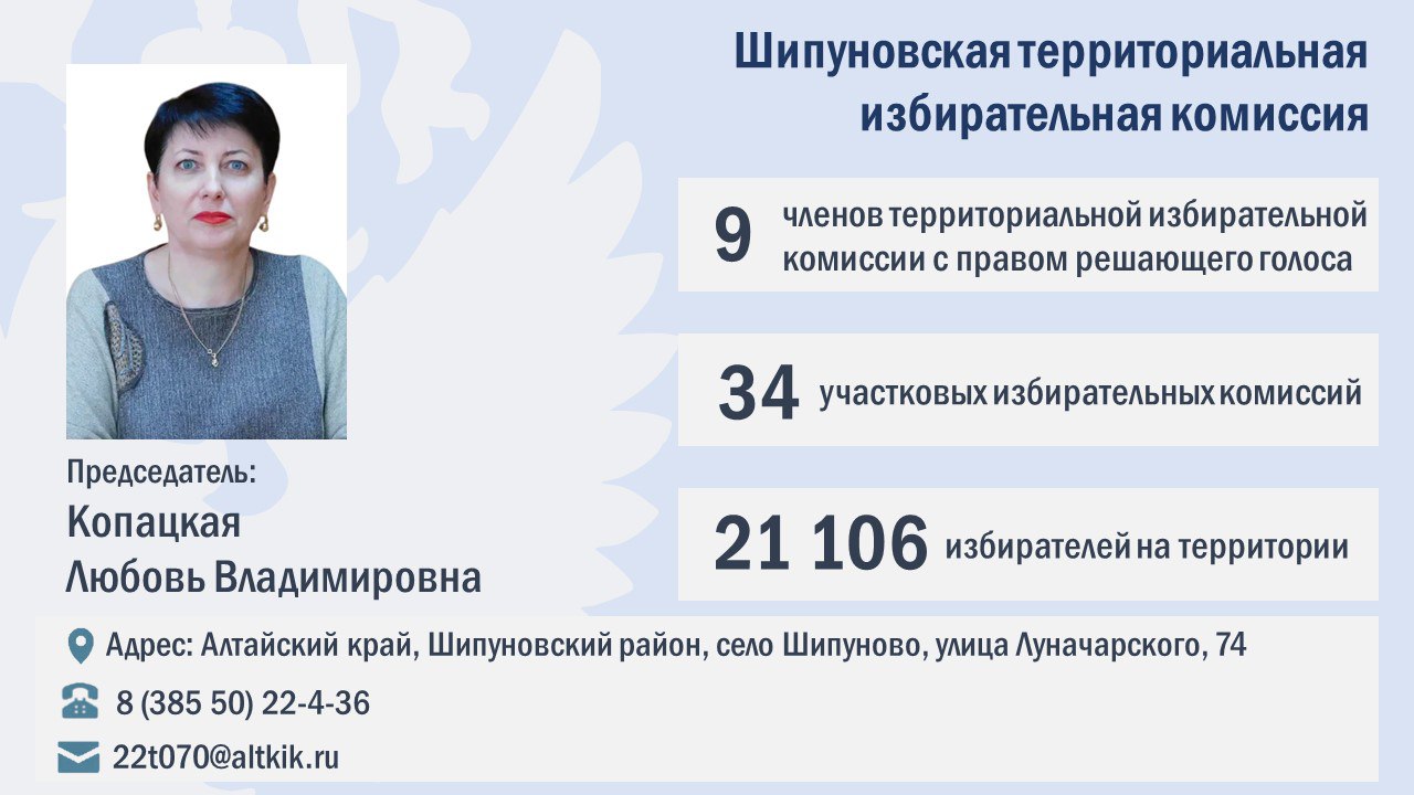 ТИКи Алтая 2025-2030: Сформирован новый состав Шипуновской территориальной избирательной комиссии