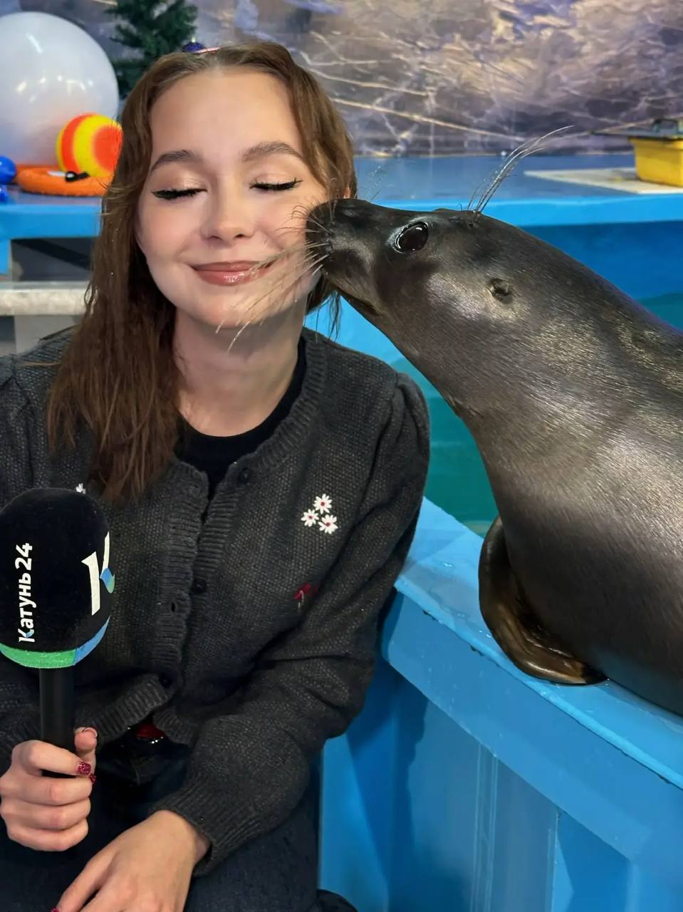 А на этом фото наш корреспондент Мария Жестовская и красавчик Жорик