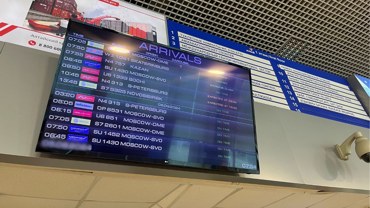 Рейсы из Барнаула в Москву задерживаются из-за сбоя в аэропорту Домодедово