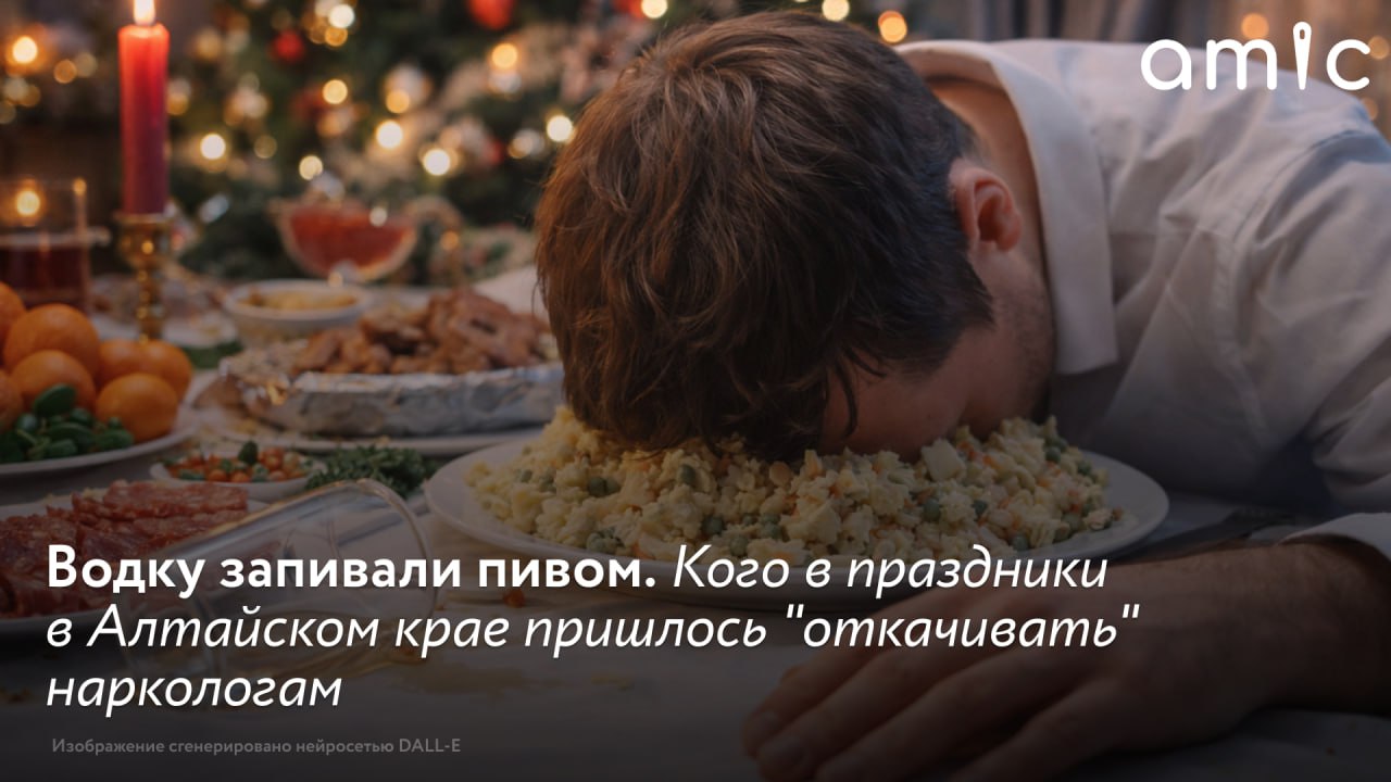 Количество поступивших в краевое наркологическое отделение неотложной помощи в Барнауле на праздниках оказалось примерно на 25% выше, чем в обычные дни