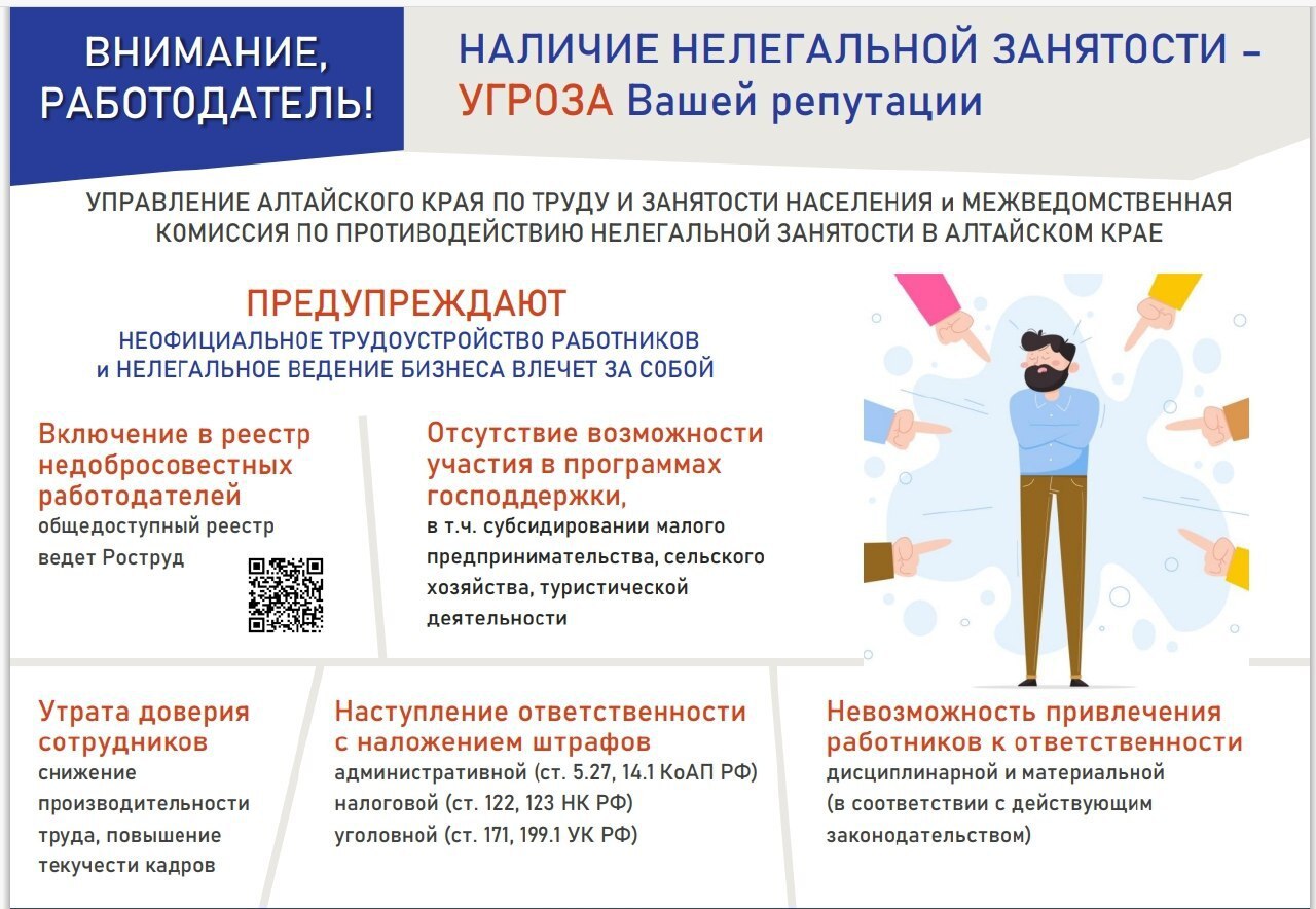 Управление Алтайского края по труду и занятости населения приглашает принять участие в анкетировании по вопросам соблюдения трудовых прав граждан