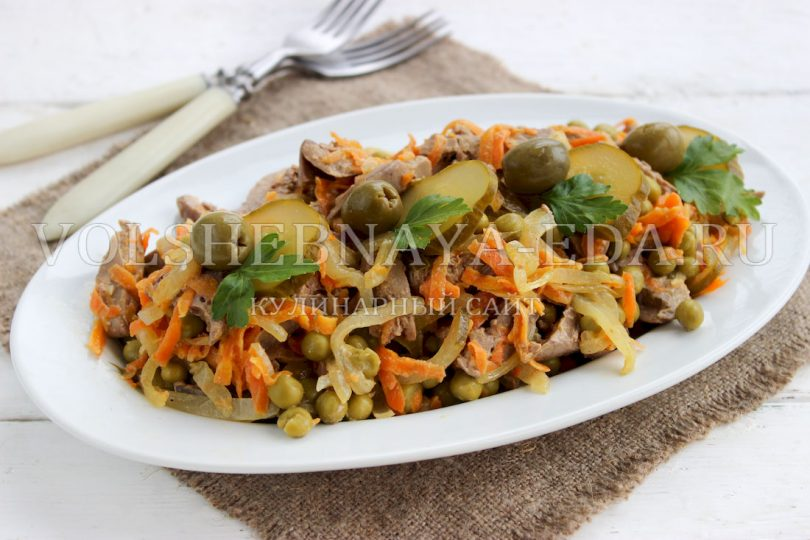 Салат «Обжорка» с печенью: кулинарное незабудимое удовольствие