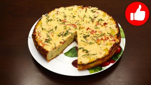 Нежный кабачковый пирог для вкусного чая