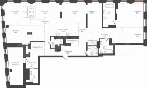 В Барнауле на набережной Оби выставили на продажу квартиру за 75 млн рублей