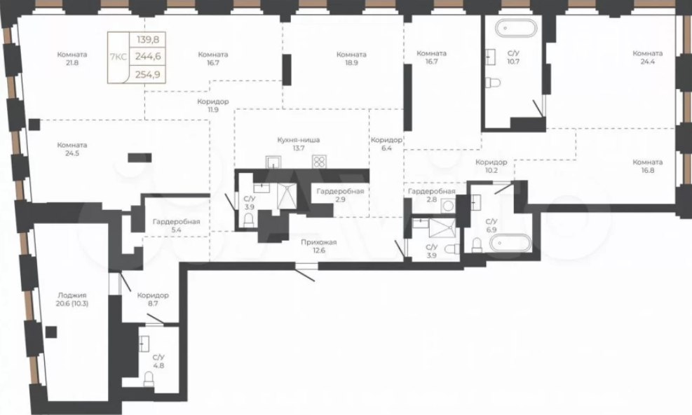 В Барнауле на набережной Оби выставили на продажу квартиру за 75 млн рублей