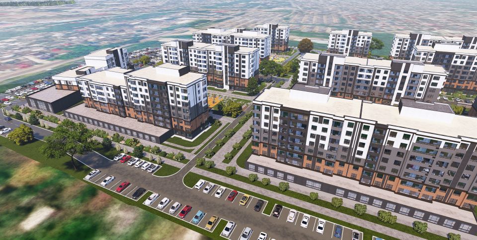 В Бийске начинают строить квартал 6-8-этажных домов В Бийске начинают строить квартал 6-8-этажных домов