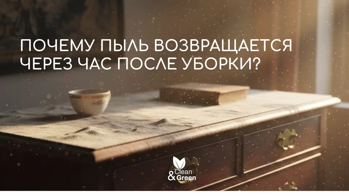 Пыль на мебели: почему она возвращается и как «Антипыль» решает эту проблему?