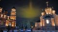 Посмотрите, какое сияние в небе над храмом в Барнауле в преддверии Пасхальной ночи