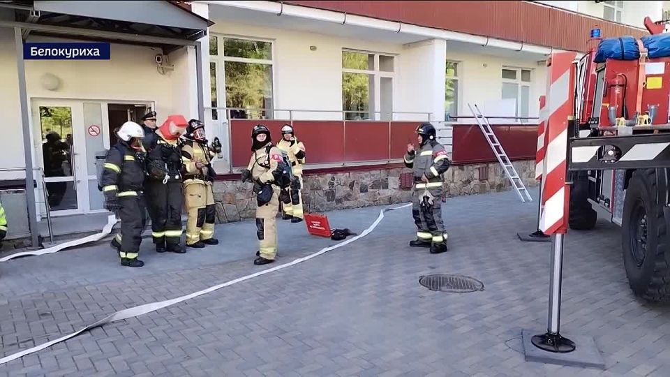 В Алтайском крае прошли крупные пожарно-тактические учения