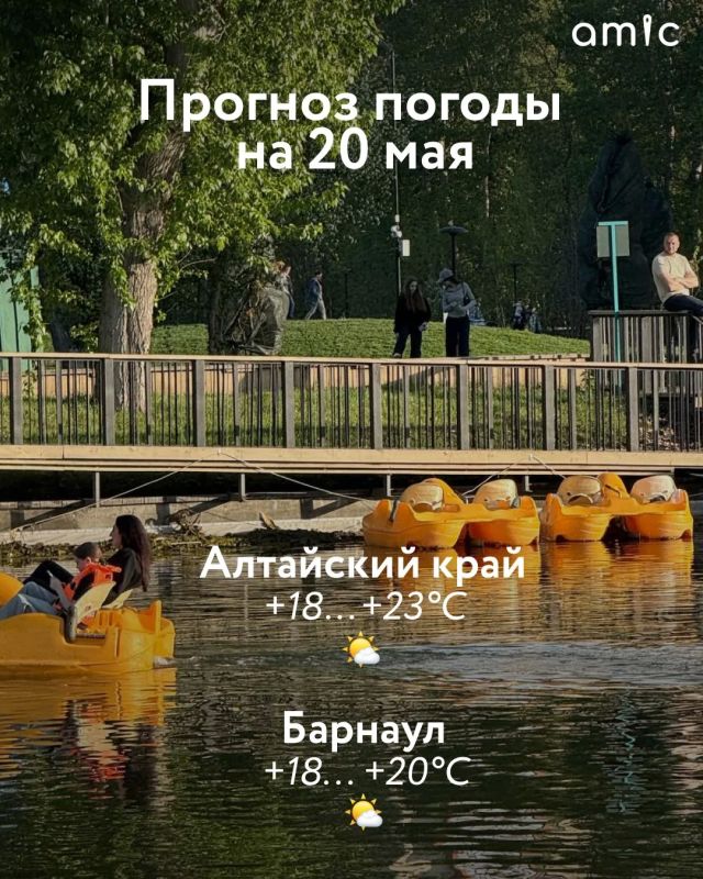 Доброе утро! О погоде в Алтайском крае 20 мая