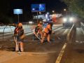 МБУ «Автодорстрой» приступил к укладке асфальта на пресечении Павловского тракта и улицы Фурманова