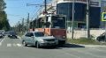 В центре Бийска произошло дорожно-транспортное происшествие с участием легкового автомобиля и трамвая