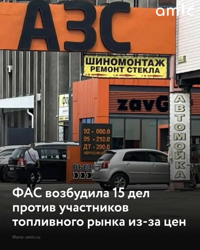Федеральная антимонопольная служба возбудила 15 дел и выдала 38 предупреждений крупным нефтяным компаниям и независимым участникам рынка из-за цен на топливо
