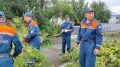 Спасатели МЧС продолжают устранять последствия урагана в Краснощёково