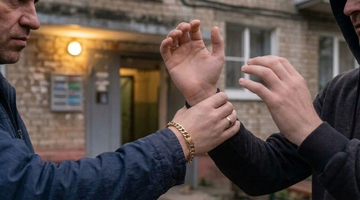 Грабитель напал на барнаульца возле подъезда