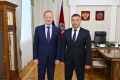 Виктор Томенко: Состоялась рабочая встреча с полковником Евгением Сергеевичем Нечаевым, который по Указу Президента назначен на должность начальника управления ФСБ России по Алтайскому краю