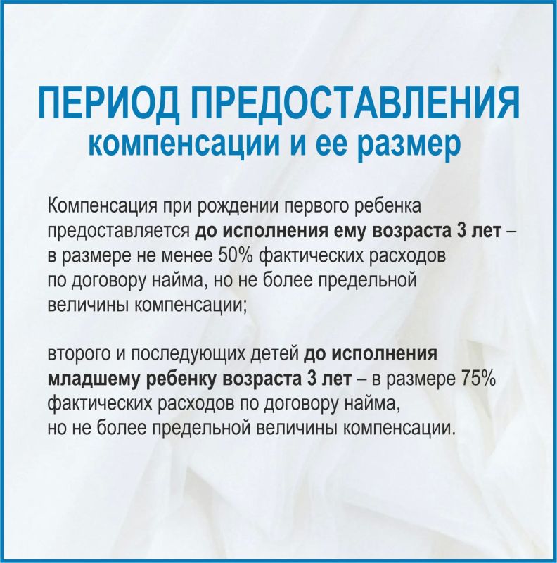 Предоставление молодой семье с детьми компенсации стоимости найма жилого помещения Предоставление молодой семье с детьми компенсации стоимости найма жилого помещения