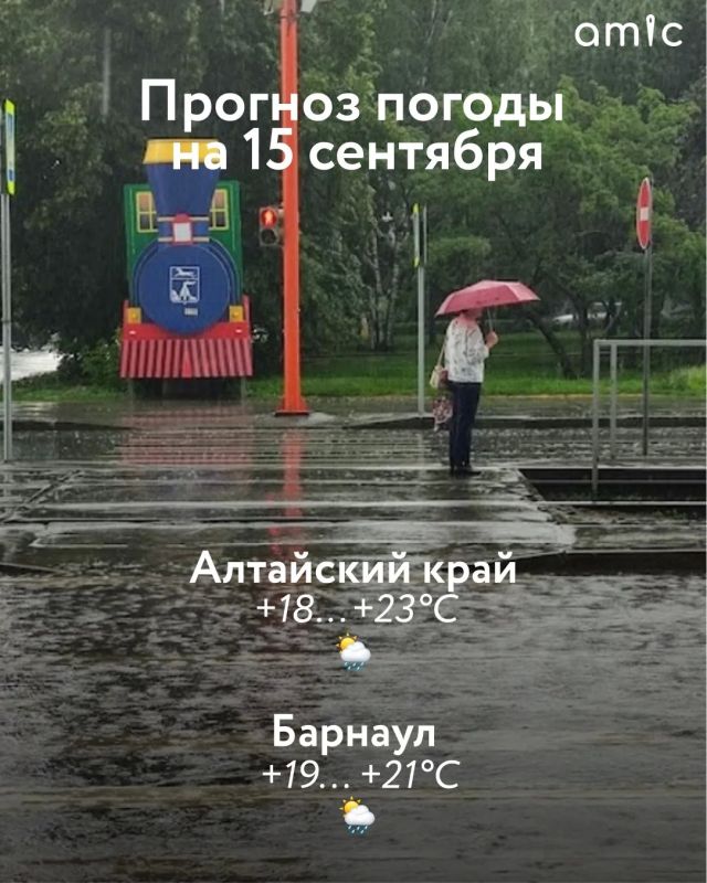 Местами кратковременные дожди