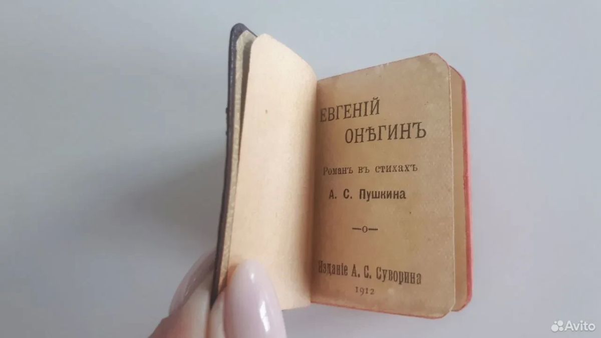 Миниатюрное издание «Евгения Онегина» 1912 года продают в Барнауле Миниатюрное издание «Евгения Онегина» 1912 года продают в Барнауле