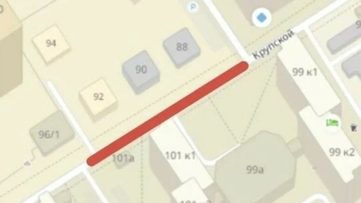 В Барнауле закроют проезд на улице Крупской с 9 октября