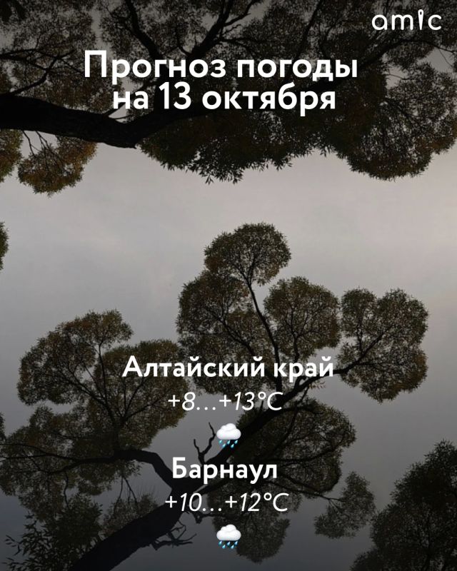 Доброе утро! О погоде 13 октября