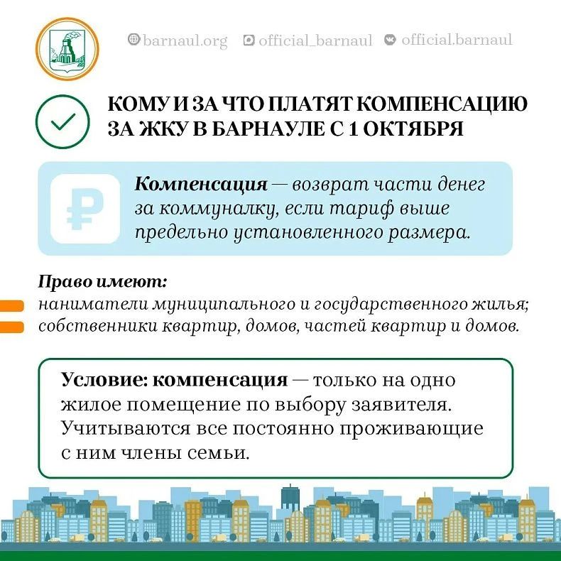 В Барнауле с 1 октября 2026 года изменилась плата за ЖКУ — но есть право на компенсацию
